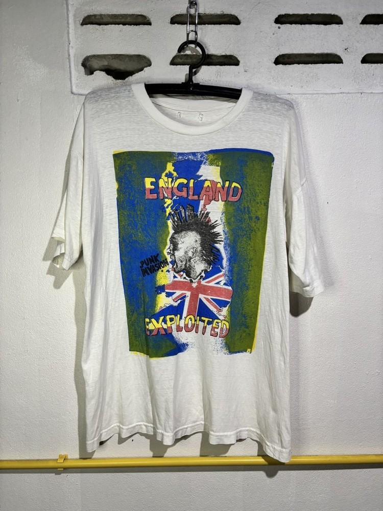 

Vintage 80s90s The Exploited Band White Cotton Tshirt Unisex S5XL KH14025 Unisex T-Shirt XL