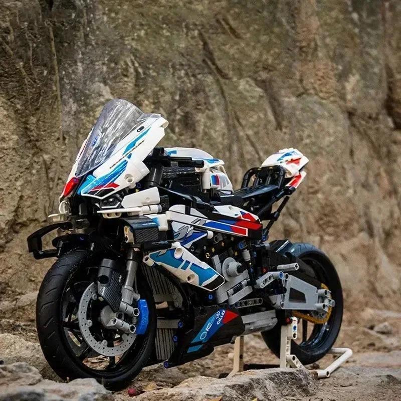 1920 PCS Technical Super Speed M 1000RR Motorcycle MOC Building Block Compatible  Motorbike Model Vehicle Bricks Toys Gifts