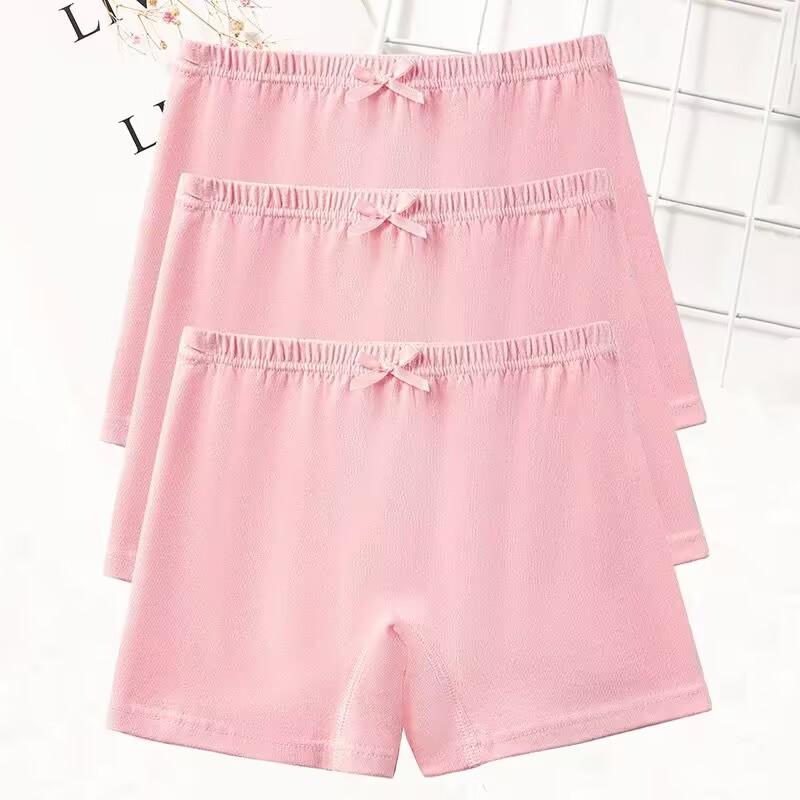 3PC/Set Summer Girls' Safety Pants Cotton Panties for Teenager Boxer Shorts