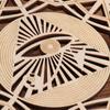 Meditation Round Wood Sign Hanging Artwork Wall Decor Sacred Geometry Wooden Wall Art