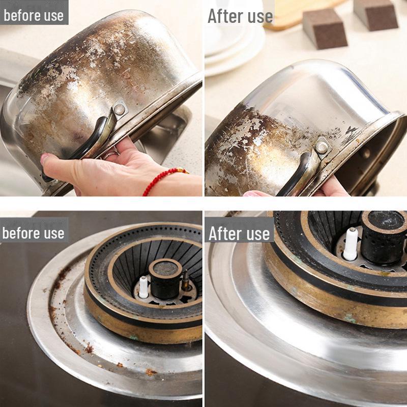 Dwustronna magiczna gąbka do czyszczenia garnków i usuwania rdzy