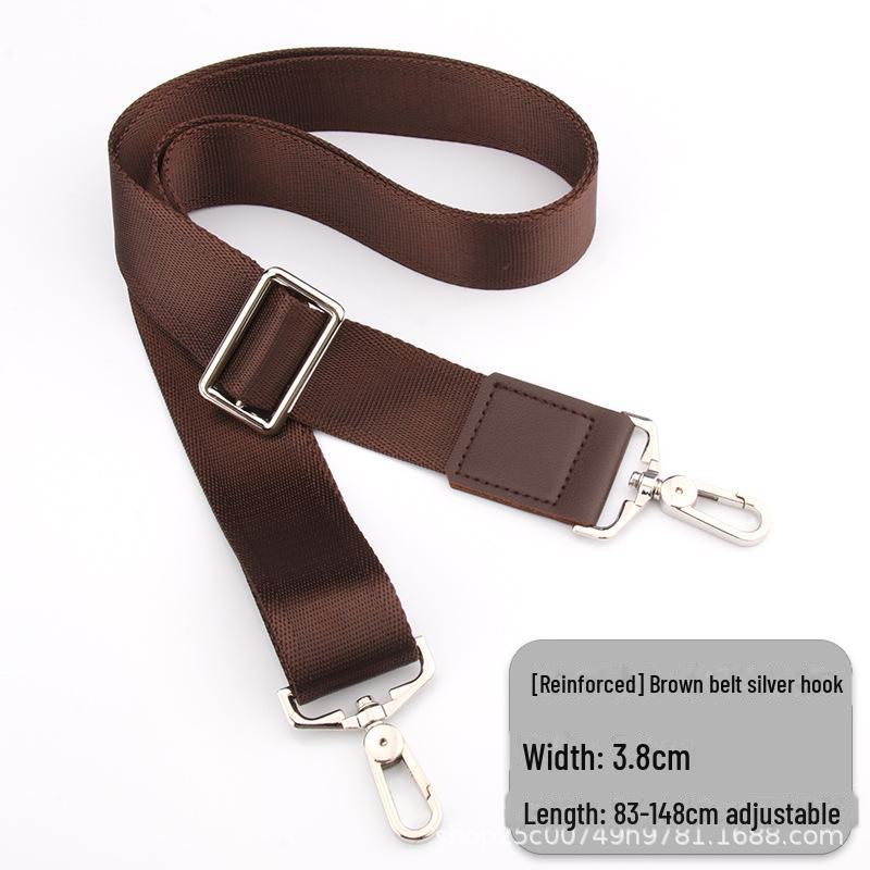 Men's Black Leather Crossbody Shoulder Strap for Backpack and Briefcase Accessories.