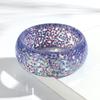 New Colorful Foil Geometric Resin Wide Bangle for Women Stackable Chunky Acrylic Round Statement Bracelets Trendy Jewelry Gifts