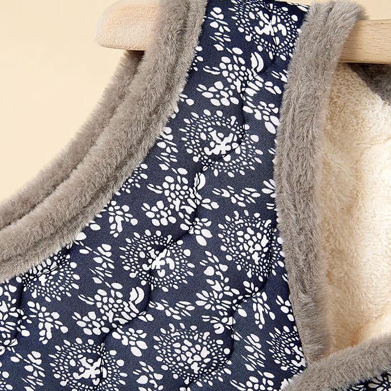 Women's Retro Ethnic Floral Fleece-Lined Vest