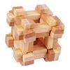 Wooden Brain Teaser Puzzle Toy IQ Test Logic Training Luban Kong Ming Lock Kids Adults Bamboo 3D Burr Puzzle Interlock Unlock Game Educational Toy