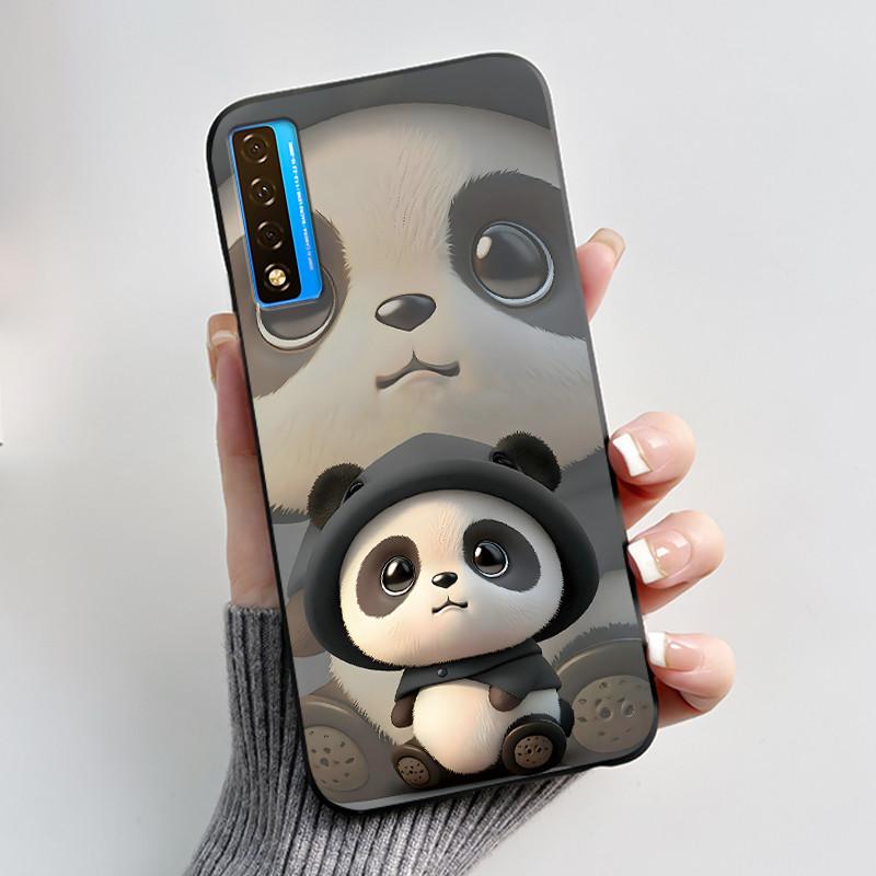 Case For TCL 20S 20L 20L+ 20 Pro 5G Luxury Cute Love Rabbit Funny Black Soft Silicone Phone Case For TCL20 20Pro 5G Back Cover
