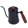 Hand Brew Coffee Kettle 600ML 304 Stainless Steel Narrow   Spout Coffee Pot with Scale Insulated Handle for Home Camping