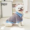 Small Medium Pet Clothing Cute Dog Shirt, Striped Collared Clothes, Summer Button Up T-Shirt, Spring Autumn Gear Soft Breathable Puppy Outfits
