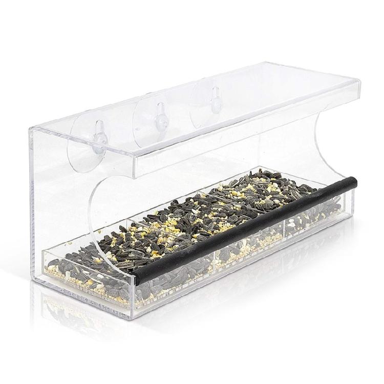 Clear Bird Feeder for Bird Waterproof Bird Food Feeder Feeding Supplies