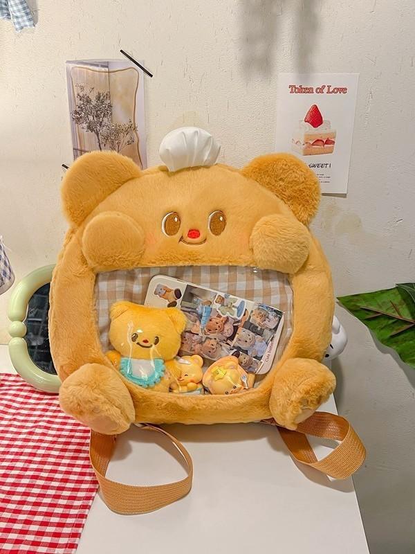 Plush Teddy Bear Backpack For Kids And Teens With Multiple Pockets For Daily Use