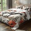 3pcs Cowgirl Riding Horse Floral Bedding Duvet Cover Set Bohemian Cowgirl Bedding Quilt Set Western Themed Bed Quilt Set Vintage