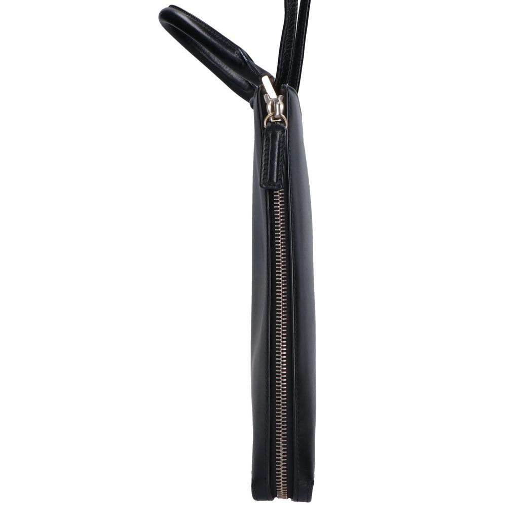 JIL SANDER TOOTIE Small Calf Leather 2-Way Shoulder Bag Handbag blackUsed