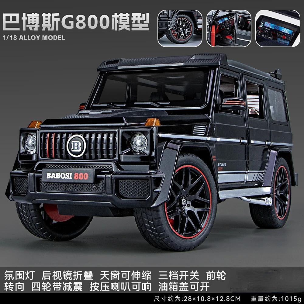 1:18 Mercedes Benz G800 Simulation Diecast Metal Alloy Model car Sound Light Collection Kids Toy Gifts