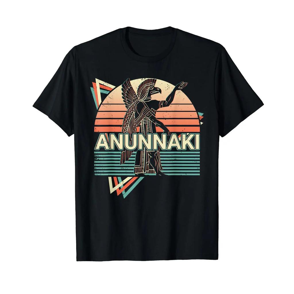 Sponsored Ad Anunnaki Old Sumerian Babylonian Assyrians Retro T Shirt black vintage Washed streetwear Stretched Unisex fashion