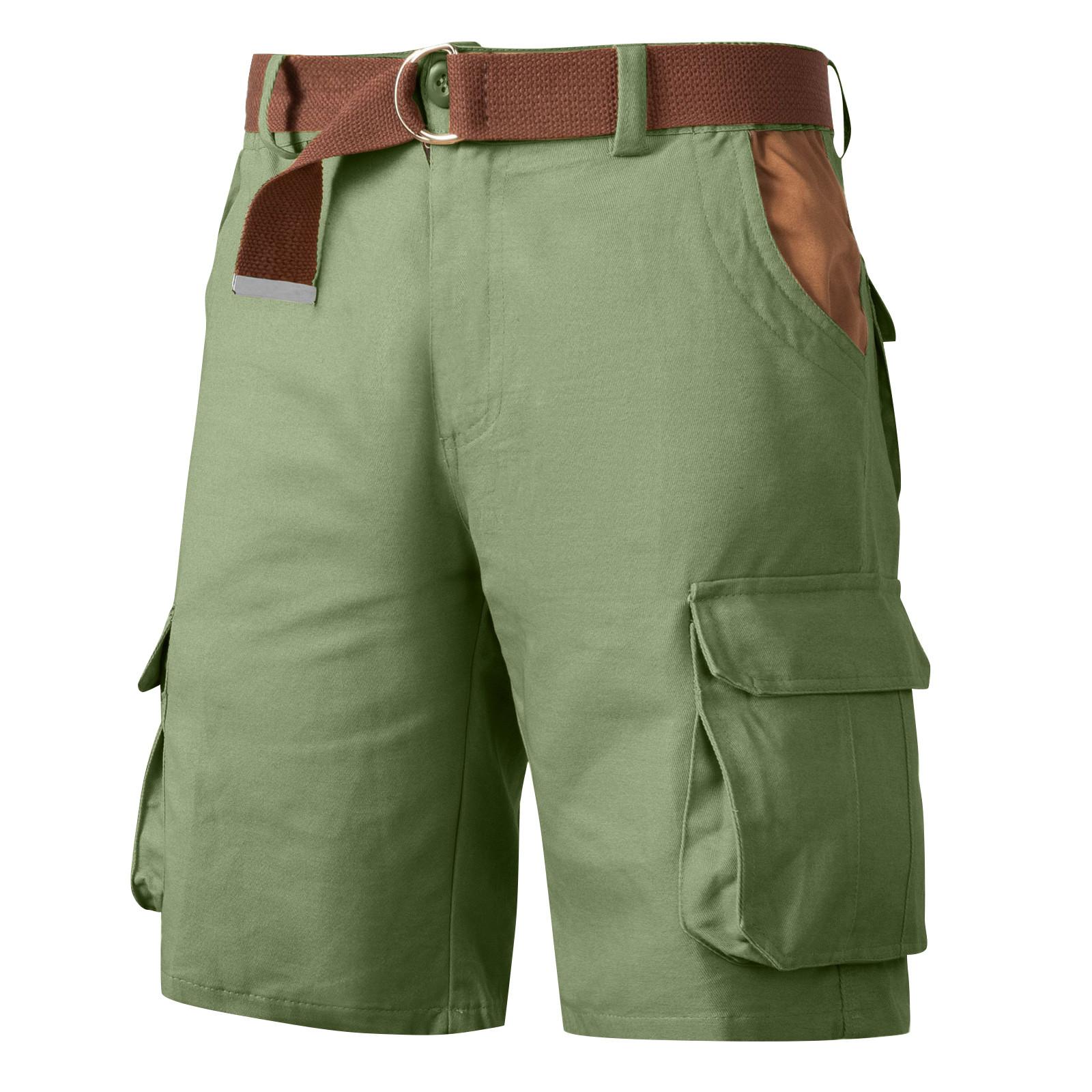 Мужские спортивные хлопковые льняные повседневные свободные шорты Повседневные пижамы — фото 5