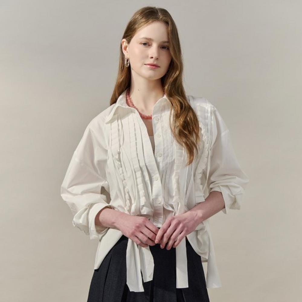 Maxza Pleats Shirring Point Loose Fit Shirt Blouse Zf05qb012nh