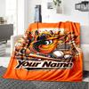 Name Custom Baltimore Orioles Print Flannel Blanket High Quality Warm Comfortable Cover for All Seasons Perfect for Gifts Home Decor