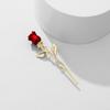 The Little Prince'S Red Rose Brooch Women'S Retro Temperament Pin Brooch Metal Premium Coat With Accessories