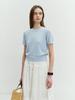 Deonseuteu Summer Cotton Crew Neck Knit Soft Blue_Udsw4B232B1
