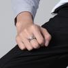 Jewelry Stainless Steel Rhombus Cut Face Men's Ring European and American Wind Titanium Steel Men's and Women's Neutral Wind Jewelry