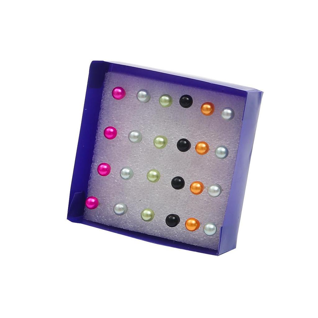 12Pairs Nachahmung Perle Ohrring Stud Ohrring Set Für Frauen Kind Mit Box Ohrringe Schmuck
