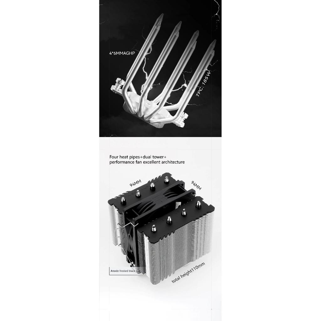 Thermalright Peerless Assassin 90 SE Dual-Tower CPU Cooler High Performance Air Cooler for AM4 AM5 Intel LGA1851/1700 PA 90 SE