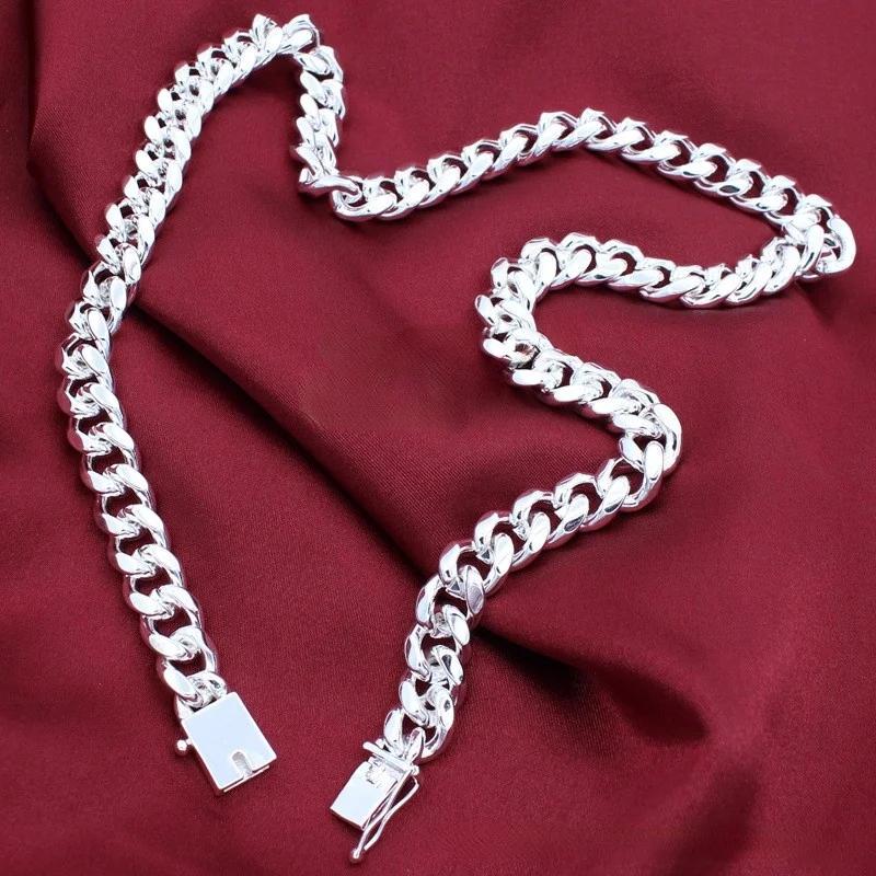 Anhänger Kupfer klassisch 10MM massive Kette Halskette für Männer Weihnachtsgeschenke Mode Party Hochzeit Schmuck 20/24 Zoll