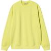 Loose Fit Solid Color Crewneck Sweatshirt Men Tops Yellow I033065-29T-GD