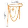 1PC Brooch Accessory Daily Wear Pants Chain Gift Accessory Multi-Functional Pin Fashionable Multiple Options Available