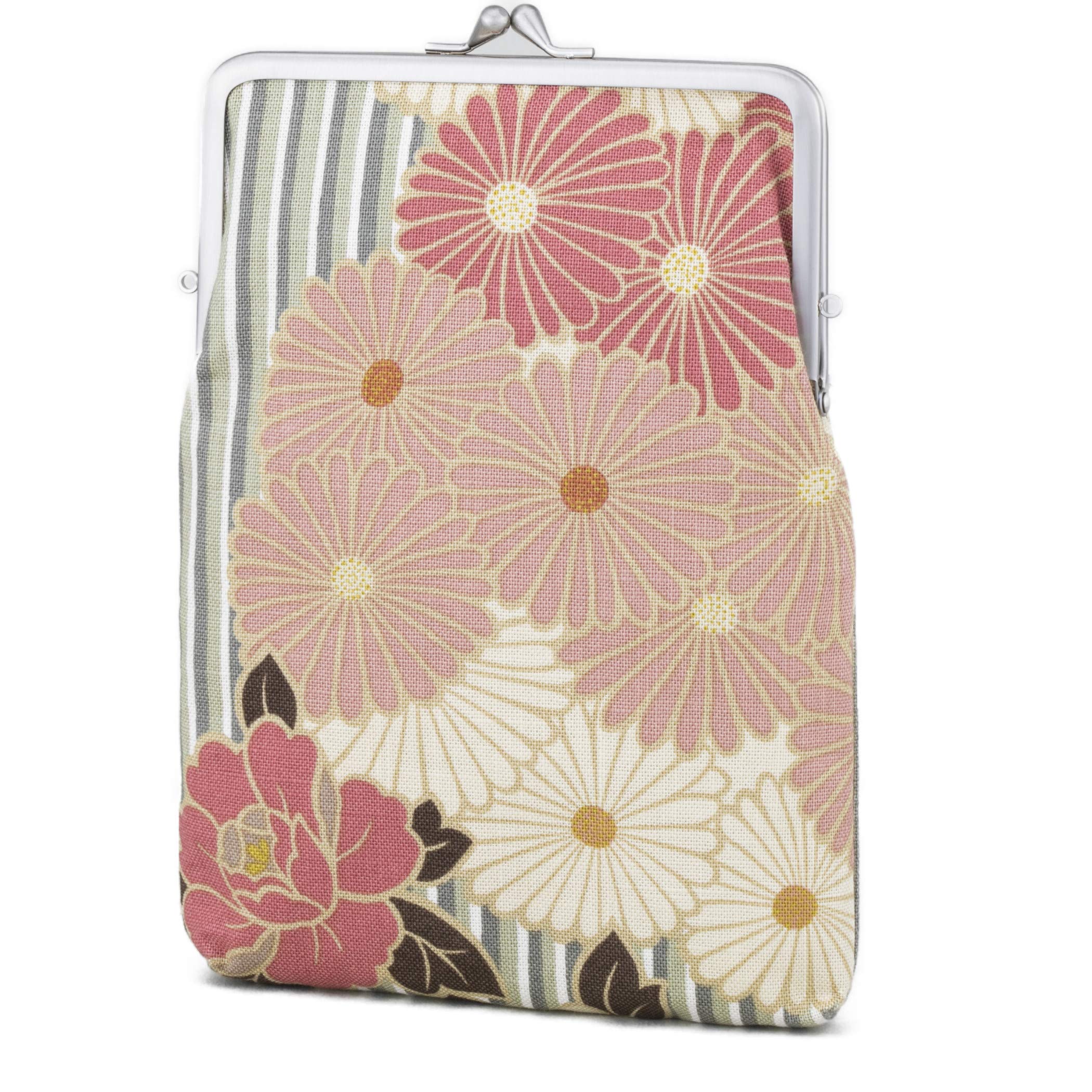 

Noren Goshuincho for 2 Books Item Flower Pink 22 x Depth Made in Square Clasp Seal Case Case/Bag (Precious Case/Retro - Beige) 14cm, 2.5cm / Japan,