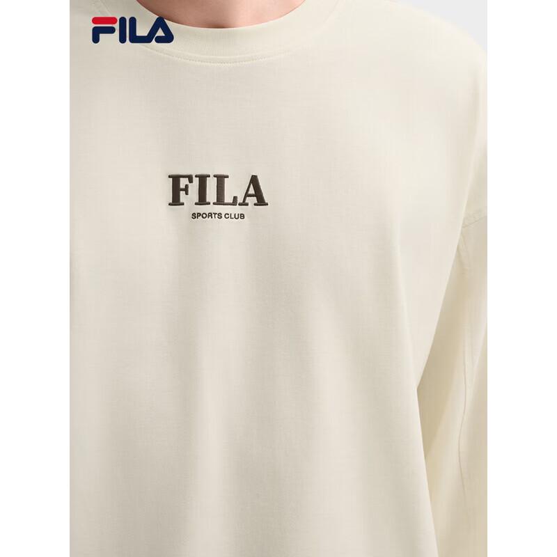 FILA Men's Casual Pure Cotton Long-Sleeve T-Shirt