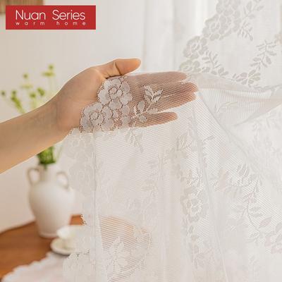 1 PC סדרת Nuan 10-20% Blackout יוקרה צרפתית תחרה עיוות וילונות סרוגים לסלון חדר שינה מרפסת עיצוב הבית
