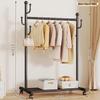 Mobile Floor-Standing Clothes Rack for Bedroom, Balcony, and Dorm – Indoor Hanging and Drying Solution.