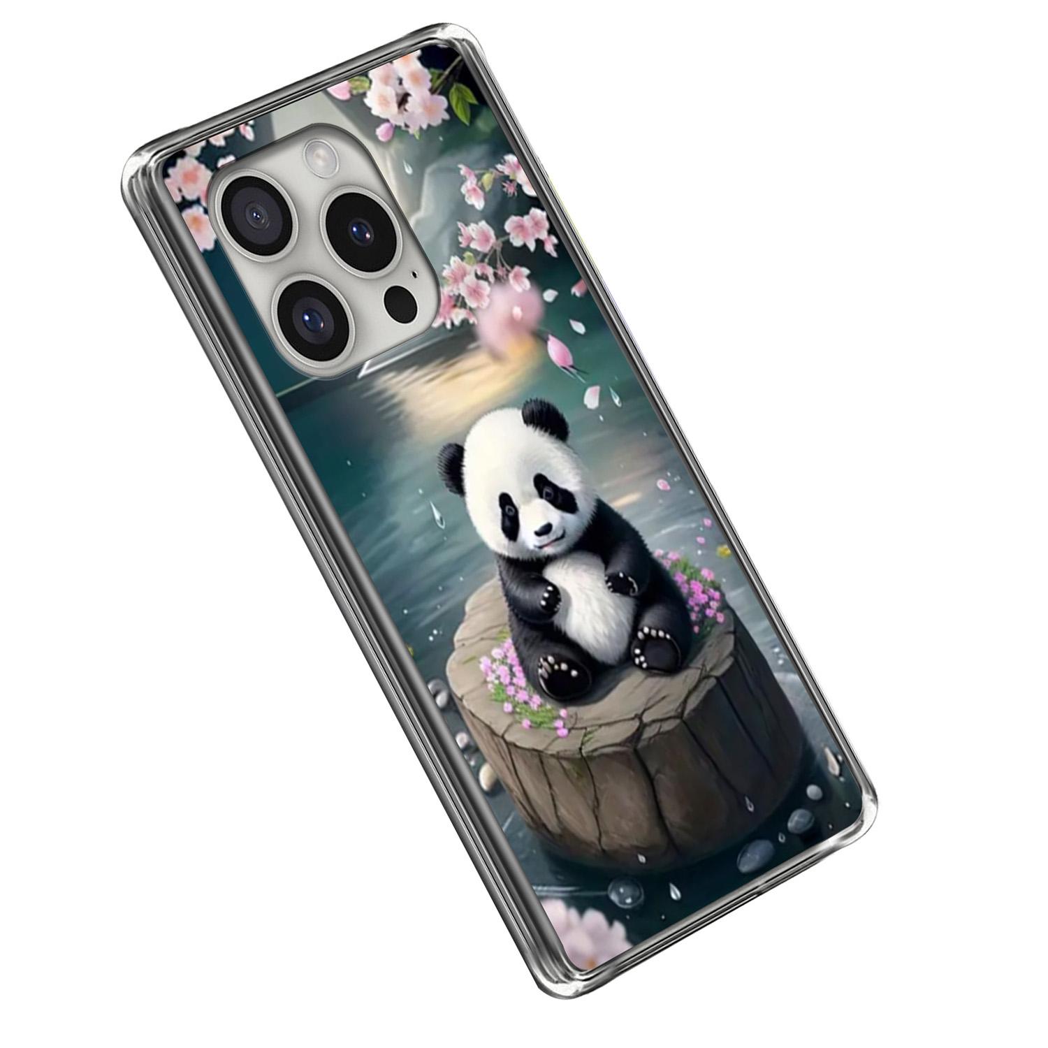 

Для чохла iPhone 16 Pro Чохол для телефону з ТПУ з друкованим IMD-візерунком, протиударний Panda