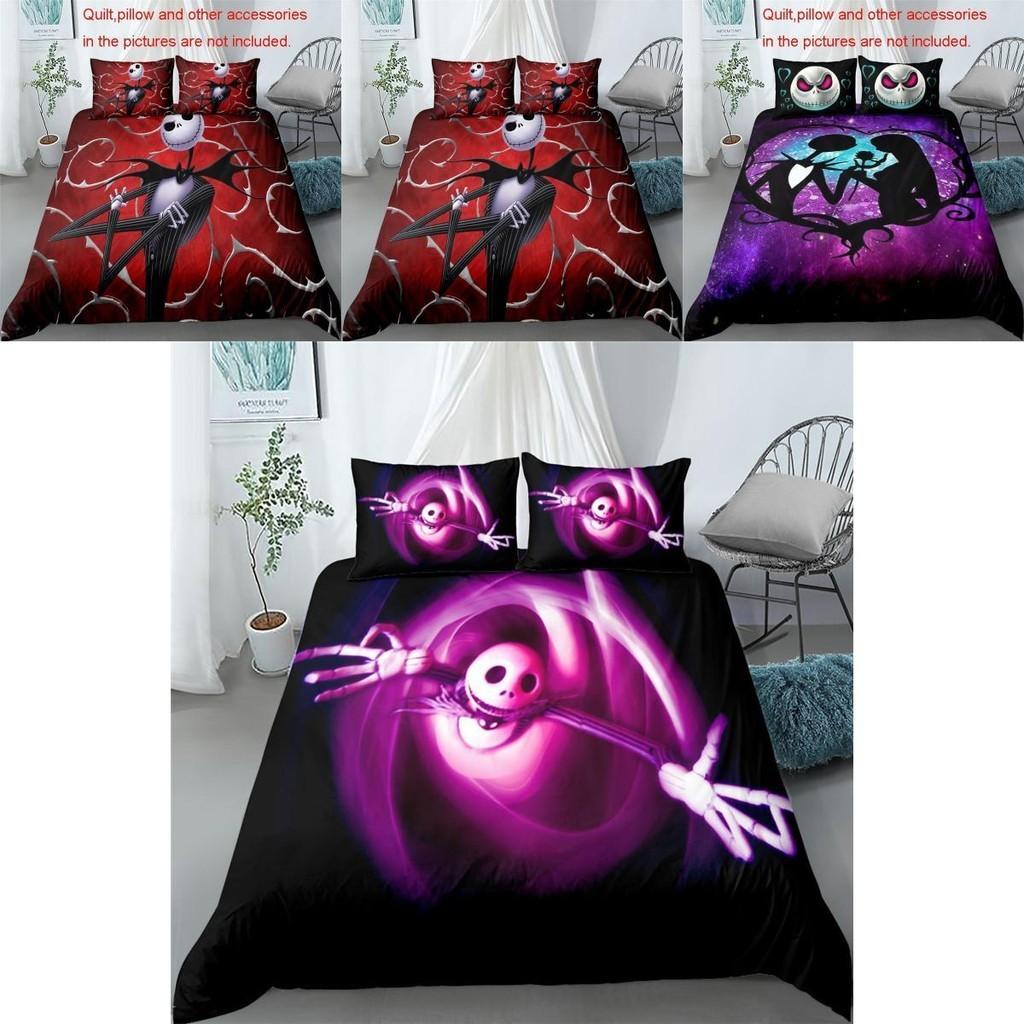 The Nightmare Before Christmas Bedding Set Duvet Cover Pillowcase Soft Material Us/eu Sizes