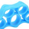 2pcs Silicone Finger Exerciser Improve Finger Dexterity High Flexibility Hand Grip Strengthener Hand Resistance Bands for Elderly Light Blue 6.6LB