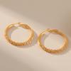 Minimalist French Style Geometric Circle Ear Buckle Stud Earrings For Women