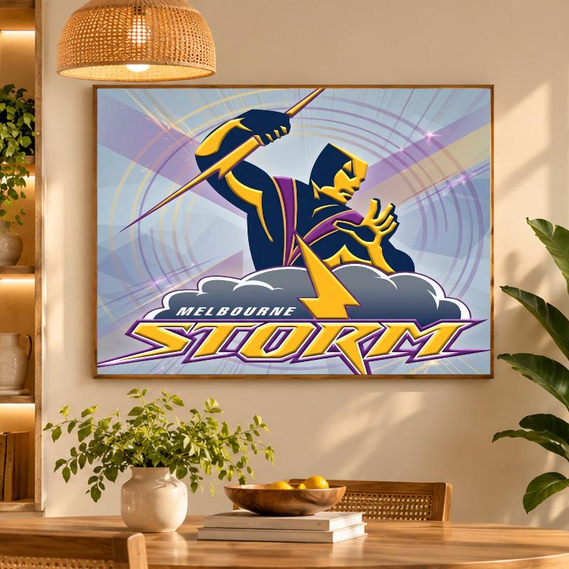 5D Diamond Painting Melbourne Storm DIY Full Drill Diamond Art Kit Home Decoration