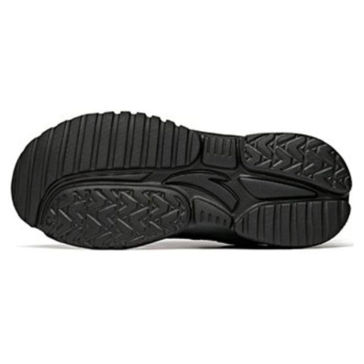 New Anta Cushioned Wear-Resistant Water-Resistant Low-Top Casual Shoes Men's Black 912035542-4