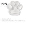 Clear Cat Paw Squeeze Toy Anxiety Stress Relief Large Kitten Paw Pinch Sensory Toy Kids Teens Adults Soft Stress Ball Pet Paw Fidget Toy