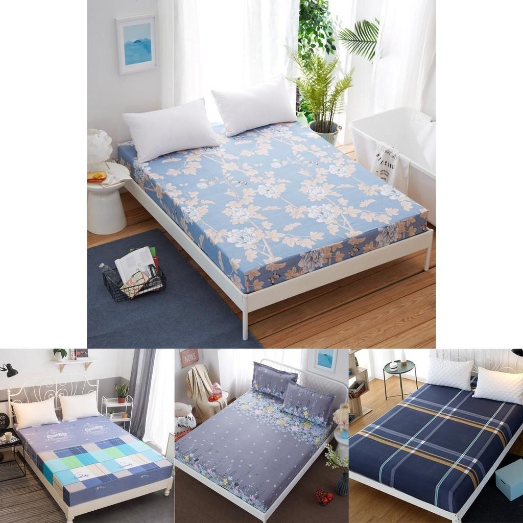 Luxurious Floral Printed Fitted Sheet In Twin Full Queen King Sizes For Ultimate Comfort