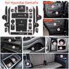 Anti-Slip Gate Slot Mat for Hyundai SantaFe 2025 Car Door Groove Pad Interior Accessories Cup Holder