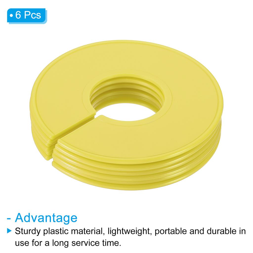 6/12PCS Multicolor Round Hangers Closet Dividers DIY Clothing Size Dividers for Clothes Stores Closet Home Blank Dividers