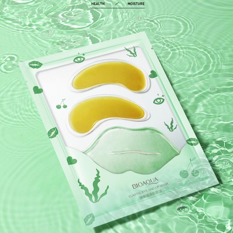 Elastická a hydratační maska ​​na oči a rty Vyživující omlazující rozjasňující maska ​​na oči Maska na rty Oční maska ​​Produkty péče o pleť