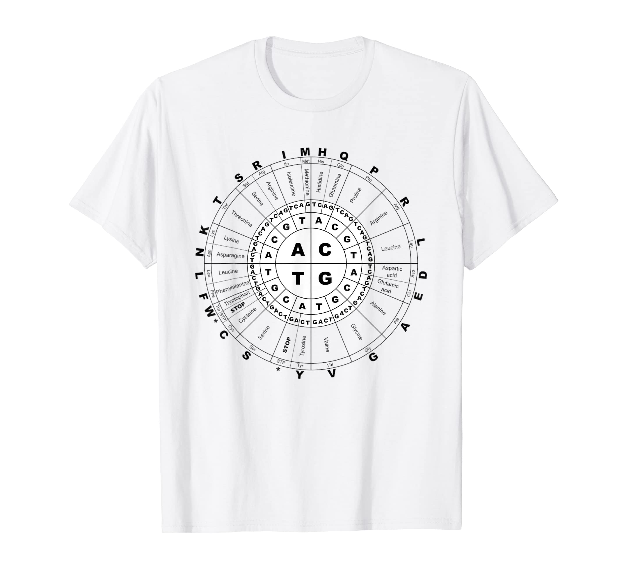 

Biology DNA Amino Acids T-Shirt Science Teacher Student Tee