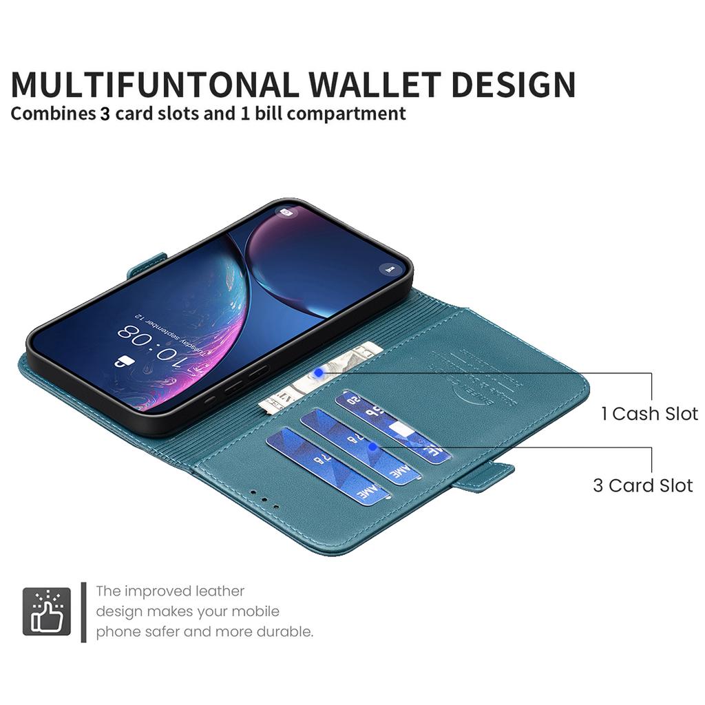 For iPhone 17 Pro Max Case BINFEN COLOR BF31 PU Leather Flip Folio Phone Wallet Cover