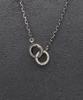 Royal Piece Twin Ring Pendant Necklace