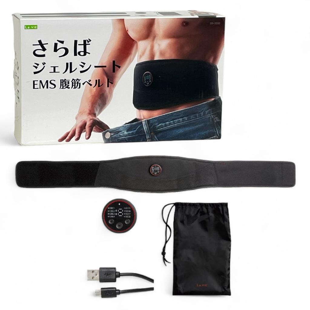 Farewell Gel Sheet EMS Abdominal Muscle Belt No gel sheet needed Training manufacturer La-VIE 3B-3552 [Genuine product]