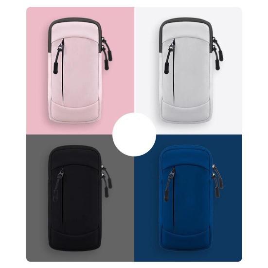 Handy-Armtasche mit zwei Fächern, große Kapazität, Lauf-Armband, leicht, komfortable Passform, sichere Handy-Tasche für Sport