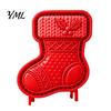 Interactive Baking Tools Christmas Cookie Cutter, Push Type Integrated Mold, Plastic Festive Pastry Stampers Clay Decorating Tool for Holiday Kitchen